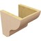 Ekena Millwork 8"W x 8"D x 8"H Wide Greensboro Rough Cedar Woodgrain TimberThane Corbel, Primed Tan CORUR08X08X08GRNRCPR - alternate 4